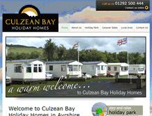 Tablet Screenshot of culzeanbay.com